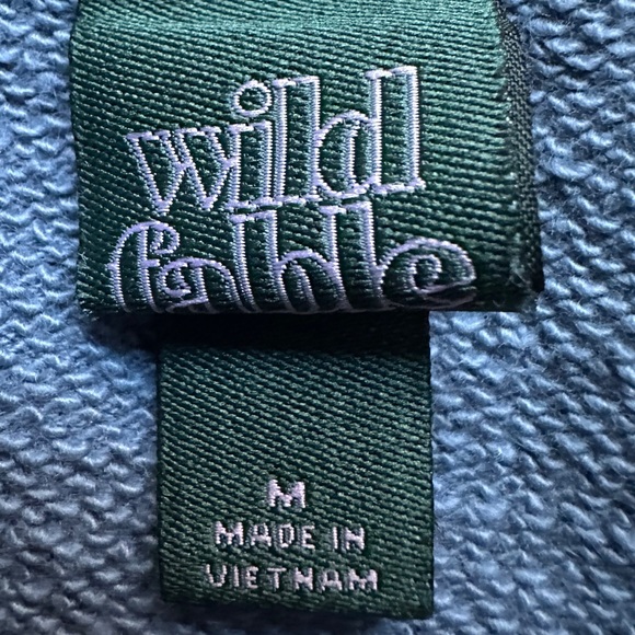 Wild Fable Blue Cropped Crewneck - Picture 2 of 2